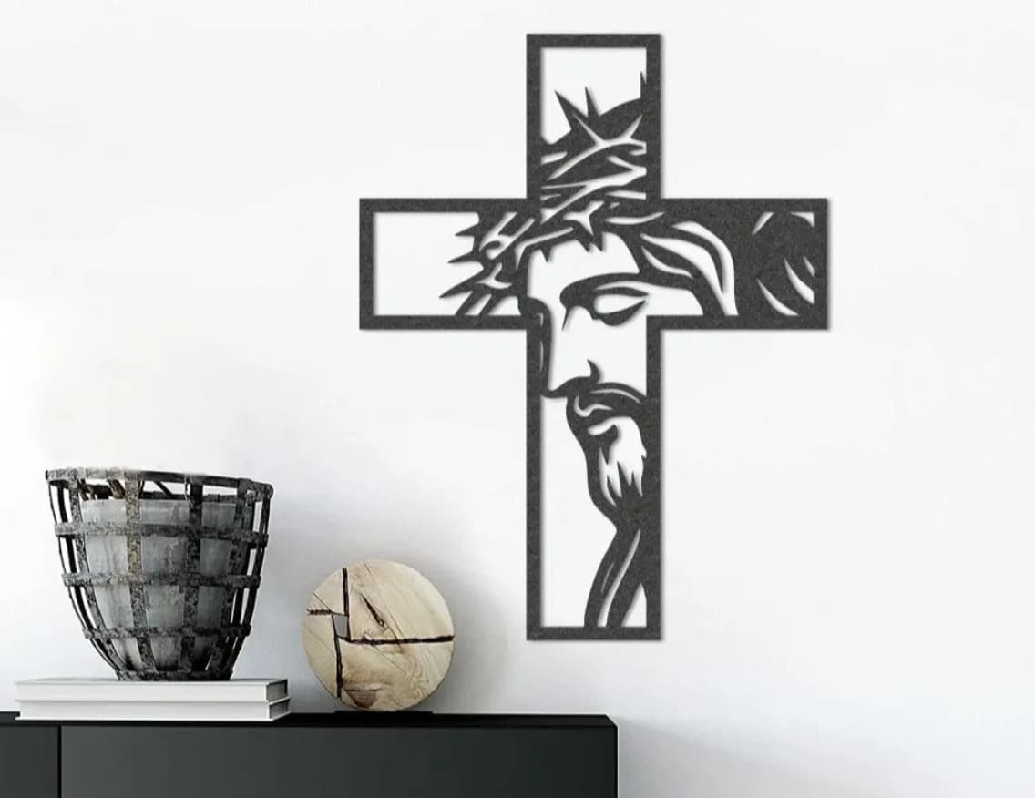 Cruz de parede com Jesus Cristo